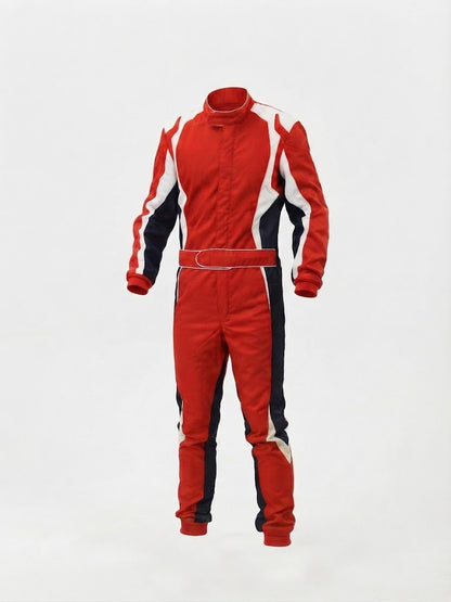 Professional Performance Unbranded Karting Suit – High-Mobility Racing Apparel