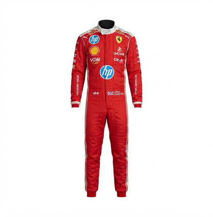 2026 Lewis Hamilton Ferrari F1 Racing Kart Suit